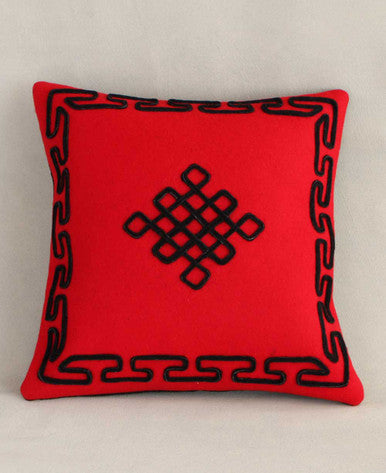 Infinite Knot Fair Trade Tibetan Pillow