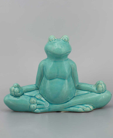 Ceramic Yoga Frog Figurines, Sold Individually Or Set