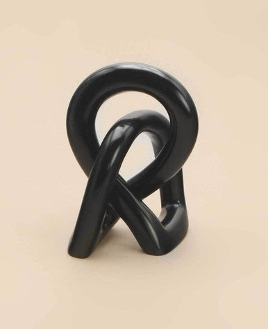 Small Kisii Eternity Knot Soapstone Statue, Kenya