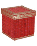 Fair Trade Seagrass Decorative Indian Border Storage Box