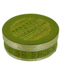 Indian Border Decorative Seagrass Storage Box