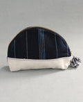 Guatemalan Indigo Stripe Zipper Pouches