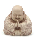 Majestic Praying Happy Buddha Statue