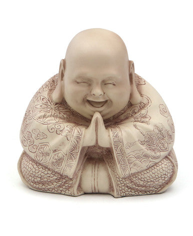 Majestic Praying Happy Buddha Statue
