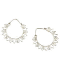 Lotus Petal Hoop Earrings