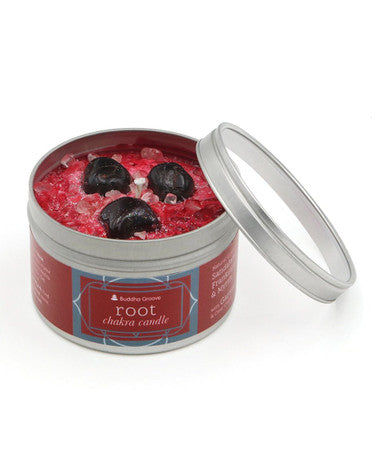 Chakra Gemstone Candles With Essential Oils