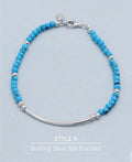 Dainty Beads Turquoise Gemstone Bracelets, Multiple Styles