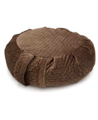 Luxe Quilted Zafu Meditation Cushion in Honeycomb