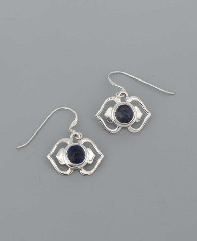 Sterling Silver and Gemstone Chakra Earrings