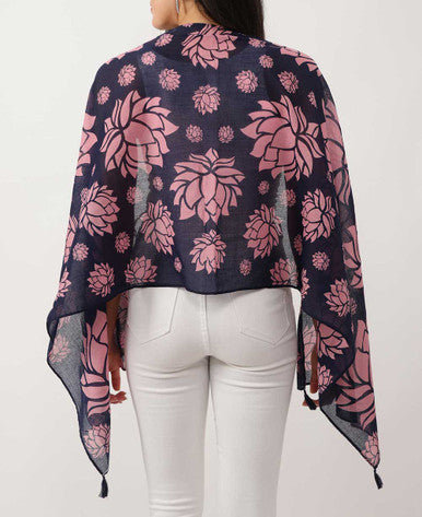 Story of 100 Lotuses Artistic Scarf