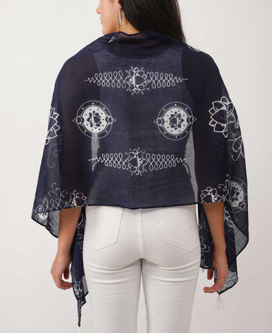 Artistic And Meaningful Unalome Lotus Scarf