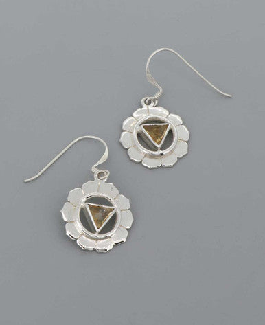 Sterling Silver and Gemstone Chakra Earrings