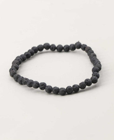 Stretch Lava Beads Adjustable Bracelet