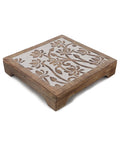 Fairtrade Sustainable Wood Lotus Risers And Statue Stands