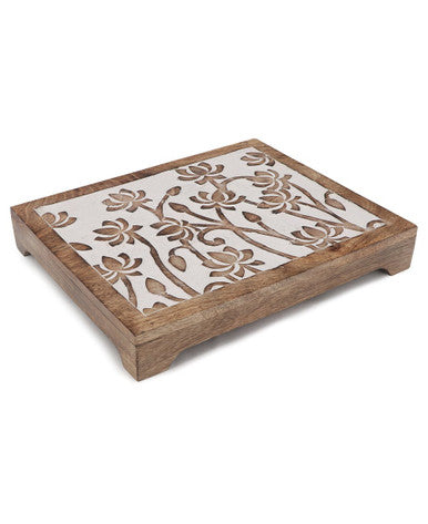 Fairtrade Sustainable Wood Lotus Risers And Statue Stands
