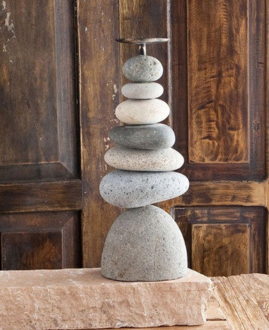 Zen Cairn Candleholders, Multiple Sizes