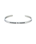 Courage to Change Inspirational Cuff Bracelet