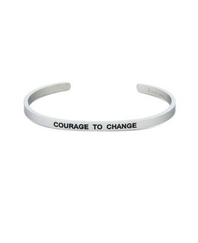 Courage to Change Inspirational Cuff Bracelet