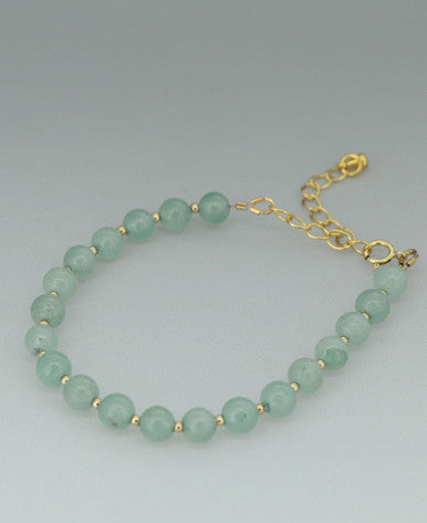 Gemstone Wrist Mala Bracelet, 20 Beads