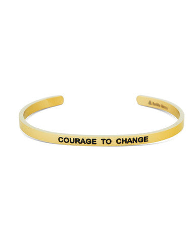 Courage to Change Inspirational Cuff Bracelet