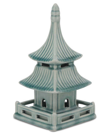 Zen-Inspired Porcelain Pagoda Sculptures