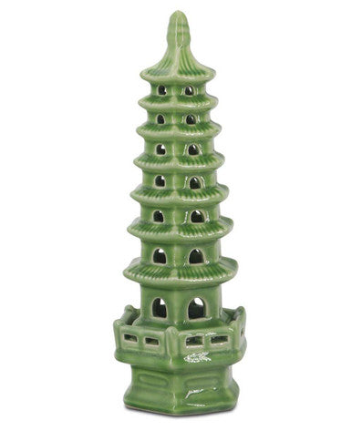 Zen-Inspired Porcelain Tall Pagoda Sculptures, Sold Individually