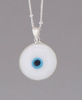 Enamel Work Small Evil Eye Charm Necklace