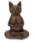Zen Meditating Namaste Cat Statues