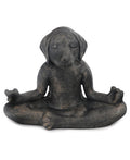 Imperfectly Perfect Cast Stone Meditating Zen Yoga Dog Statue USA Made