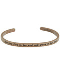 She Has Fire in Her Soul Inspirational Women's Cuff