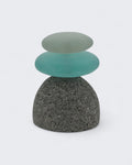 Colorful Glass Garden Zen Cairn Statue