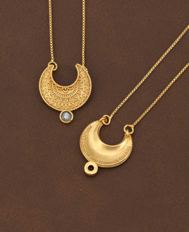 Moon Phase Mandala Art Gemstone Inspirational Necklace