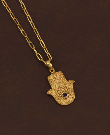 Divine Protection Hamsa Hand Necklace