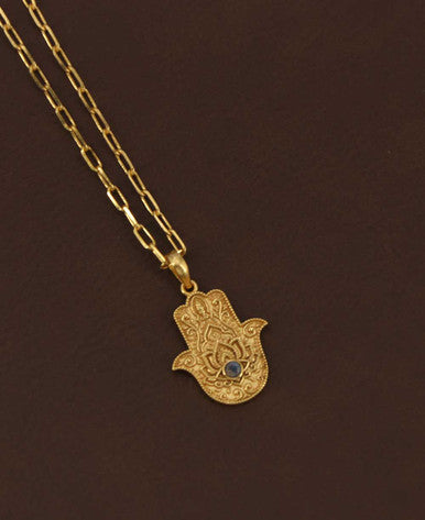 Divine Protection Hamsa Hand Necklace
