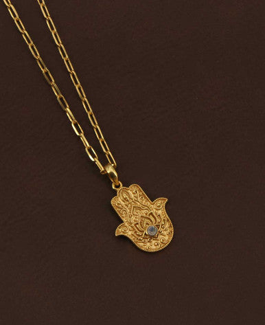 Divine Protection Hamsa Hand Necklace