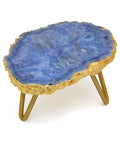 Gilded Quartz Pedestal Stand