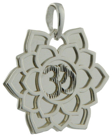 Layered Chakra Pendants in Sterling Silver