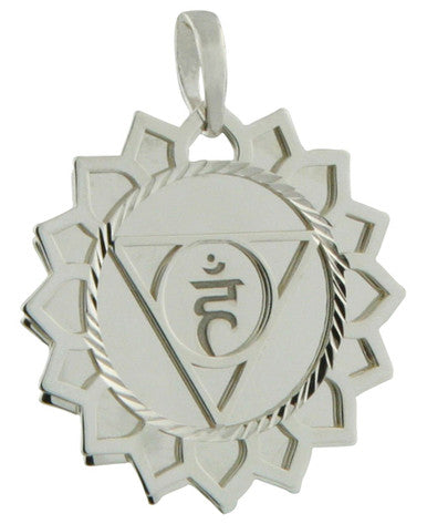 Layered Chakra Pendants in Sterling Silver