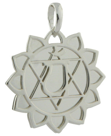 Layered Chakra Pendants in Sterling Silver
