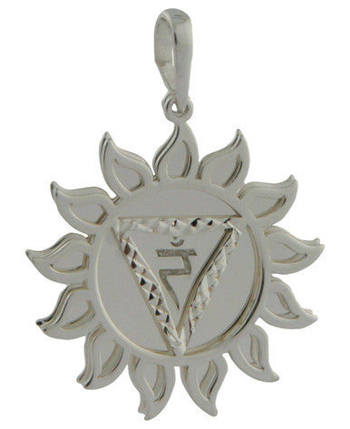 Layered Chakra Pendants in Sterling Silver