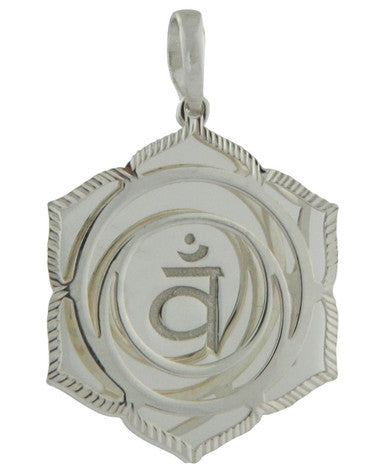 Layered Chakra Pendants in Sterling Silver