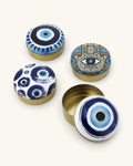 Evil Eye Metal Trinket Small Boxes, Set of 4