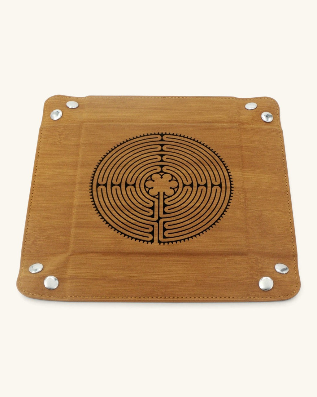 Two-Sided Labyrinth Meditation Tray  With 7-Circuit & Chartres Designs