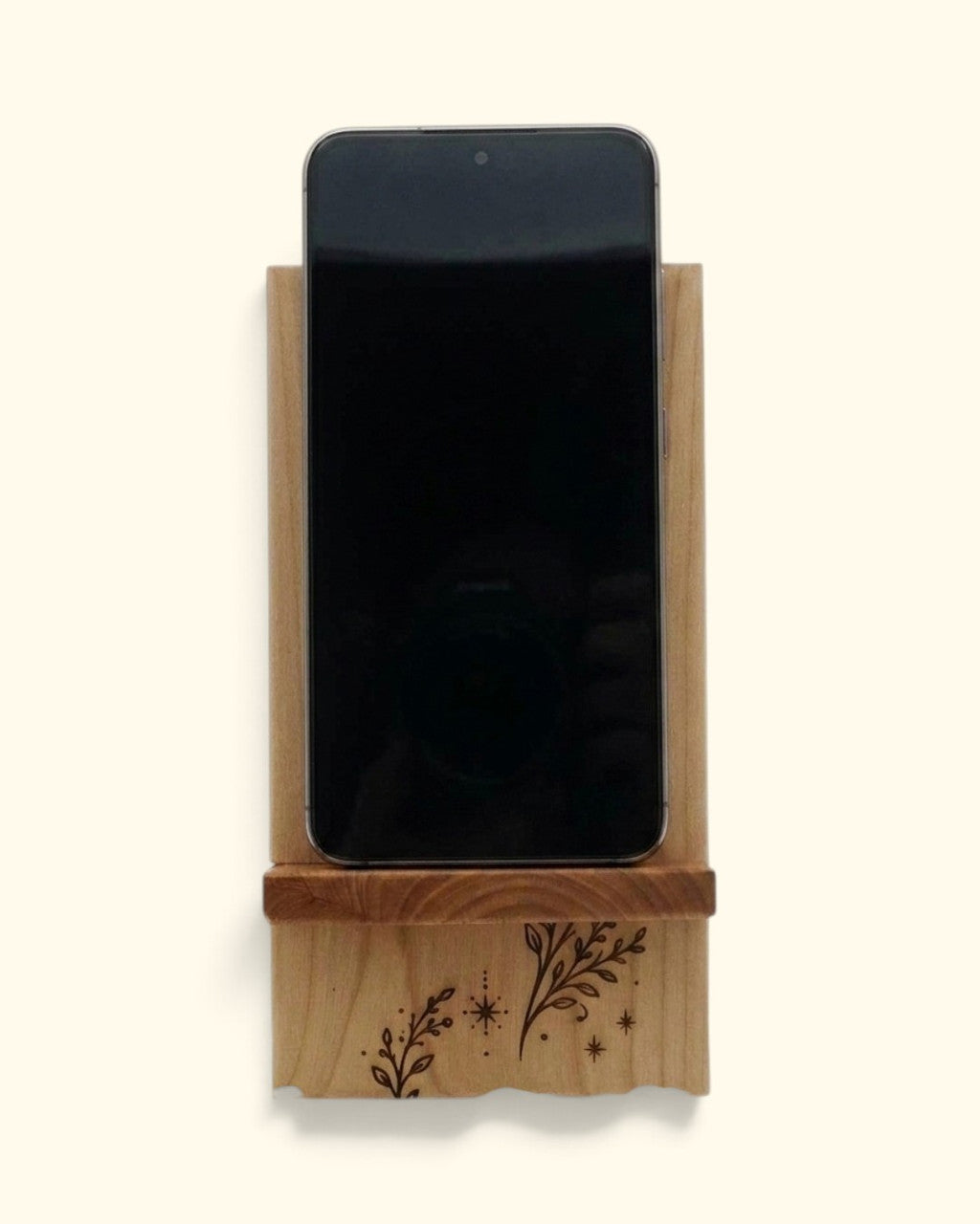 Trust Your Journey Wood Phone Stand