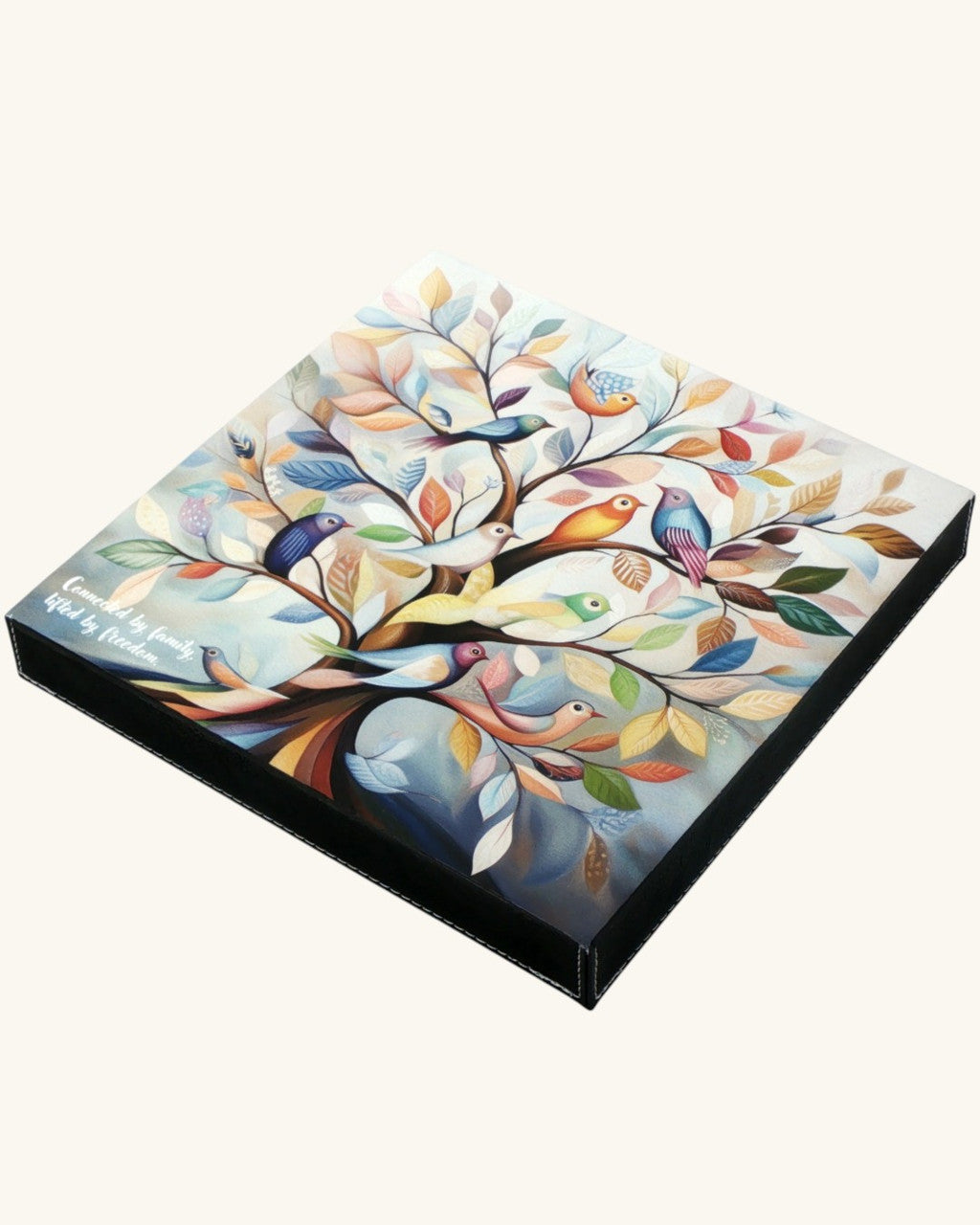 10x10 Inches Family Tree of Life Bird Wall Art