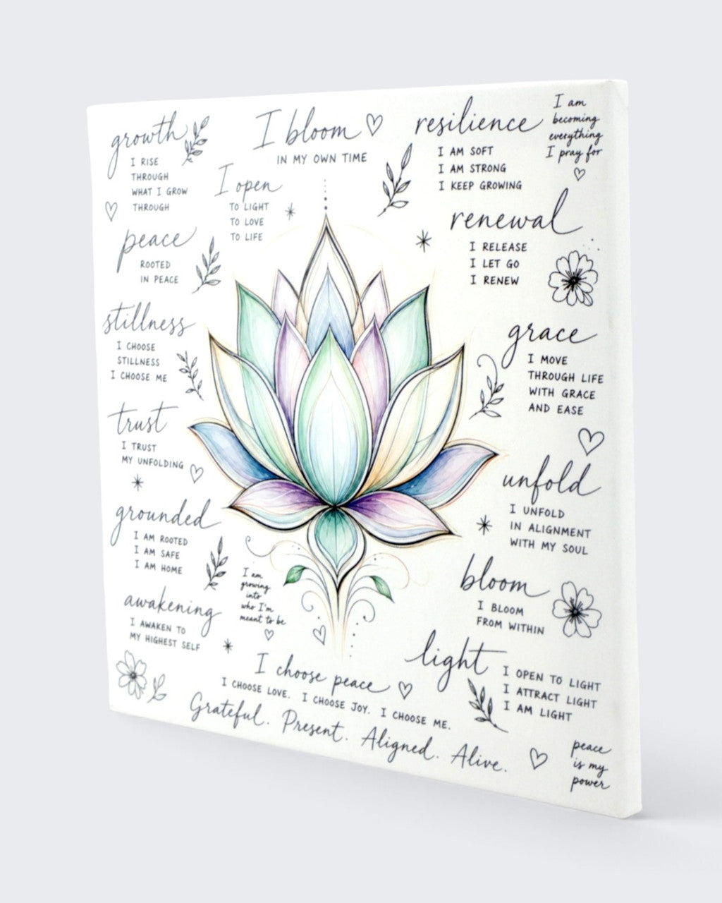 Lotus wall canvas