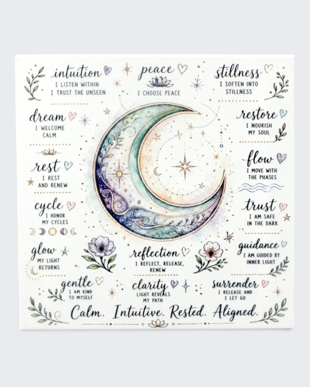 Moon phase wall art