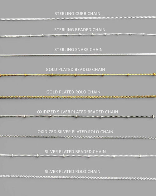 Chains for pendants and charms