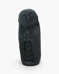 Volcanic Ash Jizo Garden Statue, 8 Inch Guardian Figure