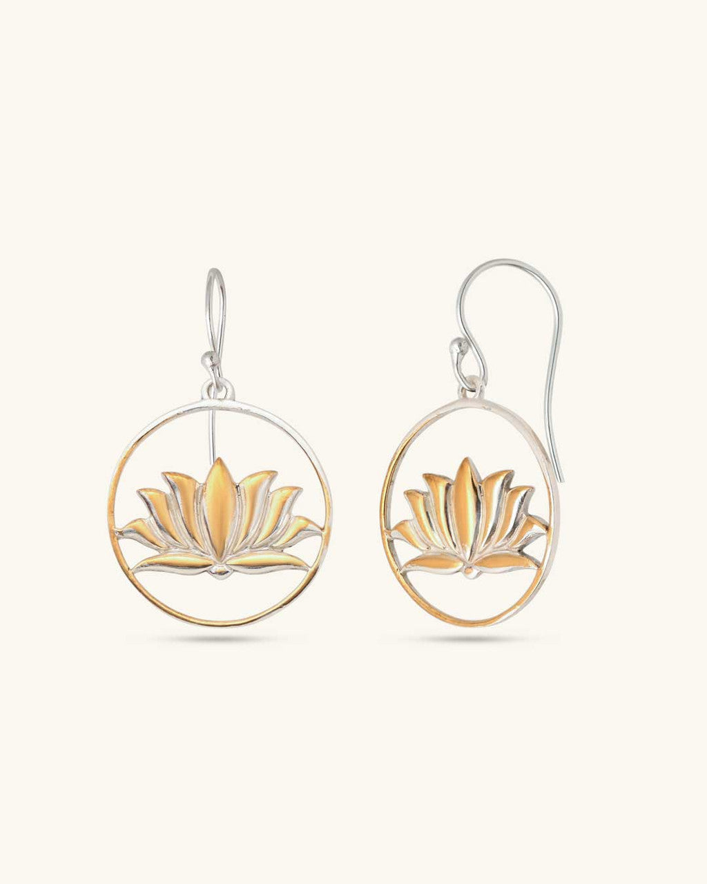 Lotus Circle earrings